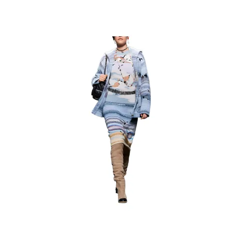 CHANEL Трикотаж Женский Многоцветный