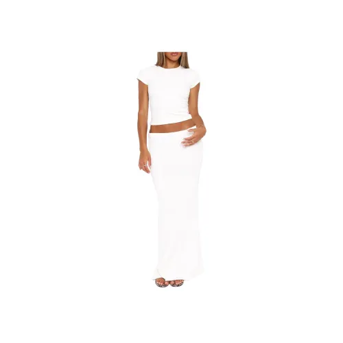 WHITE FOX Millionaire Maxi KNIT Длинная Юбка Женская