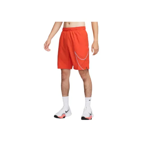nike Повседневные шорты Мужские Оранжевые Красные