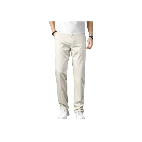 JIKENDI Повседневные брюки Мужские Экрю