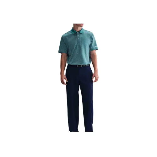 Nike Dri Fit TourSwoosh Поло Мужское Минеральный Синий Зеленый Светлый Айвори Белый