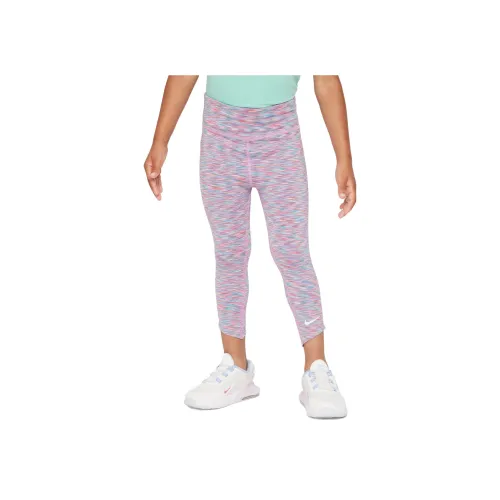 nike Вязаные тренировочные брюки темно-фиолетово-красного цвета для малышей и детей младшего возраста