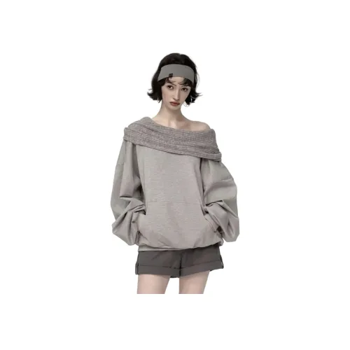 GEZITAI Серый Женский Свитшот