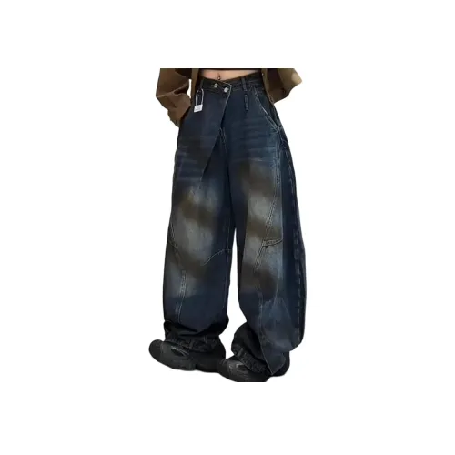 KVIV Винтажные синие мужские джинсы