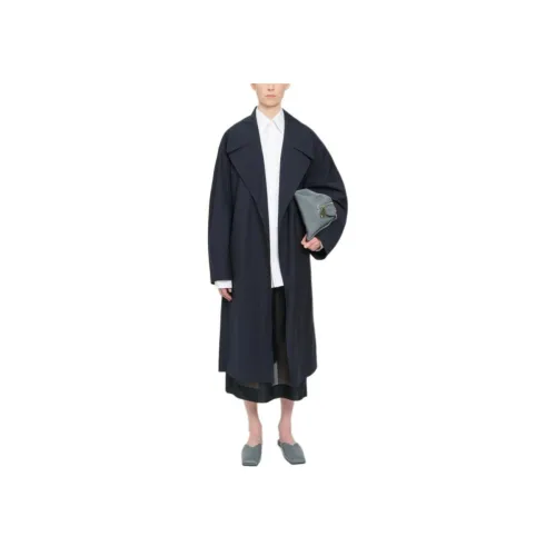 Carven Темно-синий Женский Тренч