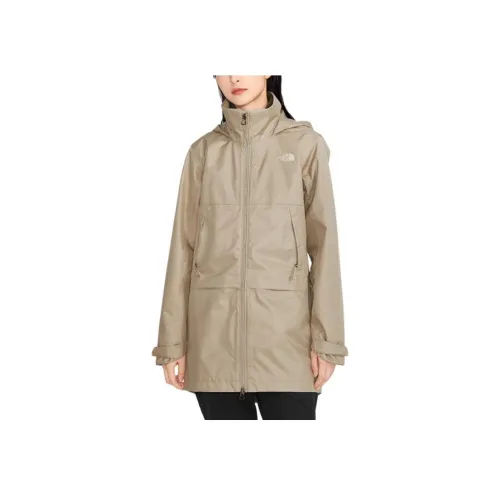 The North Face Водонепроницаемый и Дышащий Ветрозащитный Ветровка Женский Хаки