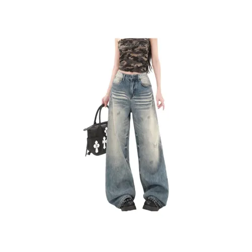 AURORA MUSE Синие Женские Джинсы