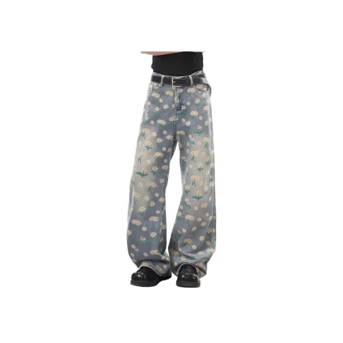 REXSHION Blue Unisex Jeans REXSHION Синий Унисекс Джинсы