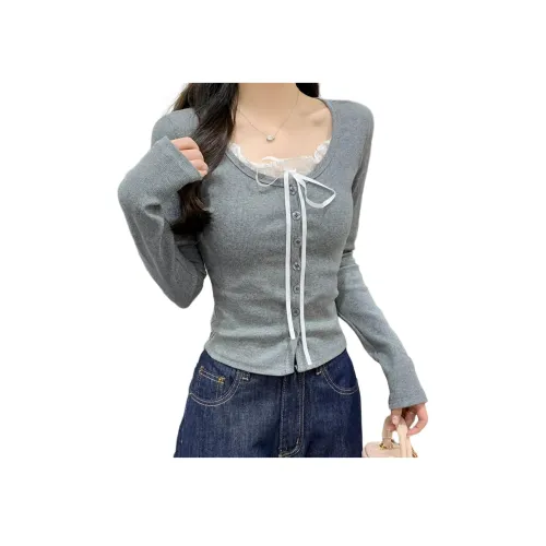 MUCCHIC Серые Женские T-рубашки