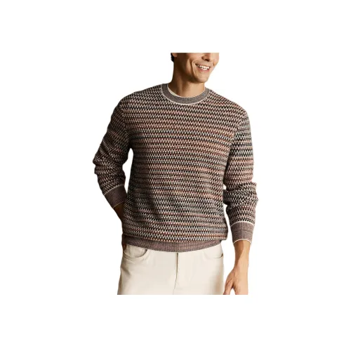 St. H Опавшие листья Коричневый Мужской Трикотаж