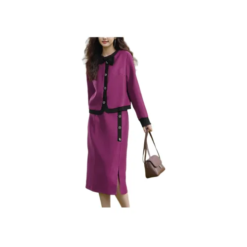 Wbwq Комплект с юбкой Женские Розовый Фиолетовый