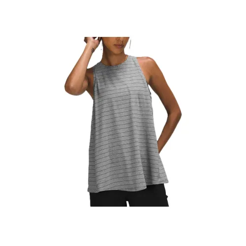 lululemon Все Tied Up Спортивные жилеты Женские Полосы Смешанный цвет Средне-серый Черный