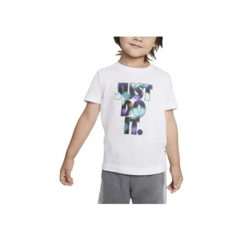nike Детская одежда 'Just DO IT' Illuminate Tee T-Shirt Малыш Белый