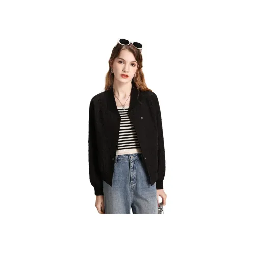 FENHONGMALI Cropped Jacket Women's