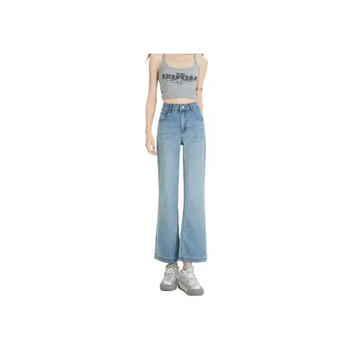 RUXU Светло-синие Женские Джинсы