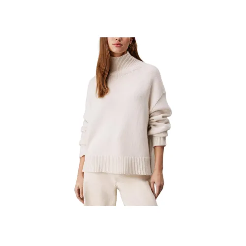 Calvin Klein Экрю Женские Свитеры