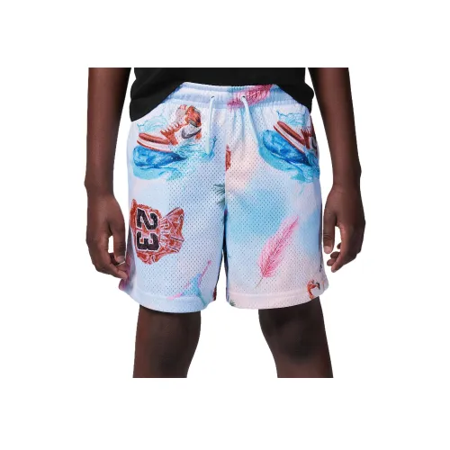 Джордан Essentials Mesh Шорты Подростки Белый Синий