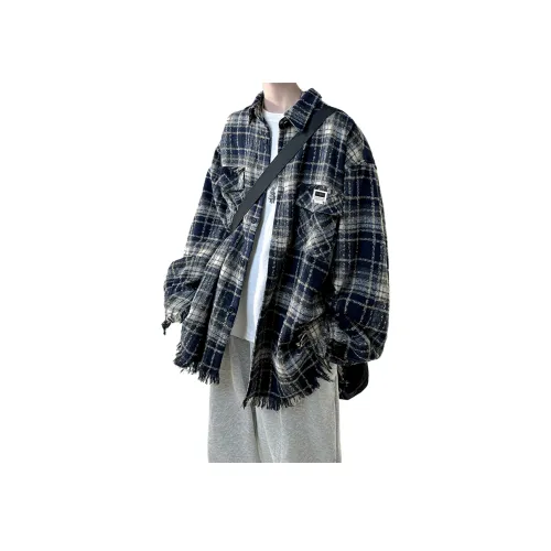 NEAR HERE Черный Унисекс Рубашки