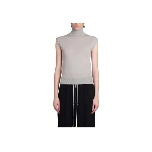 RICK OWENS Жемчужно-белый Женские Свитеры