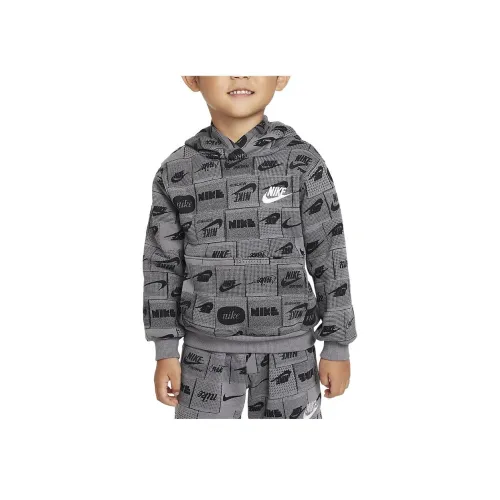 nike Детская одежда Sportswear Club Toddler Толстовка Свитшот Детский Серый