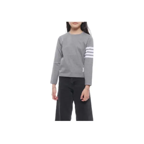THOM BROWNE Серые Детские Рубашки T