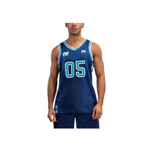 VENUM x TOP RANK ORIGINAL Баскетбольная Джерси Мужская Морской Синий