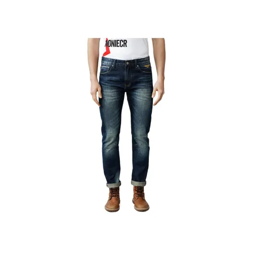 MAREA VESUVIO Темно-синий Синий Мужские Джинсы