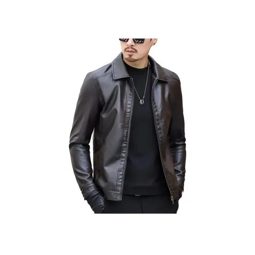 PIERRE CARDIN Унисекс Кожаные куртки