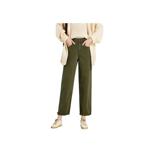 HAVVA Зеленые Женские Джинсы