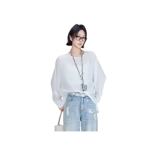 MEIYANG Расклешенный рукав T-рубашка Женская