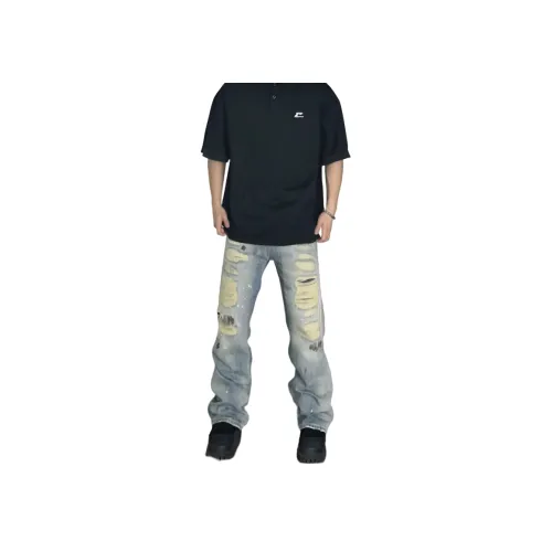 YGHOME OFFICIAL Синий Унисекс Джинсы