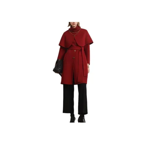 Anmani Пальто Женское Красный кленовый лист