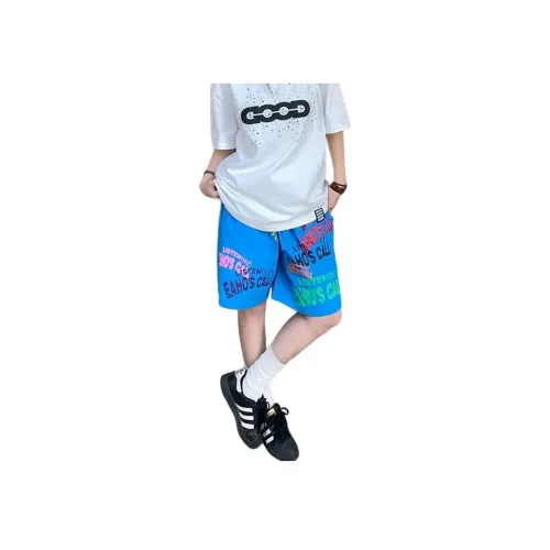 UNA RETA Blue Unisex Casual Shorts UNA RETA Синий Унисекс Повседневные Шорты