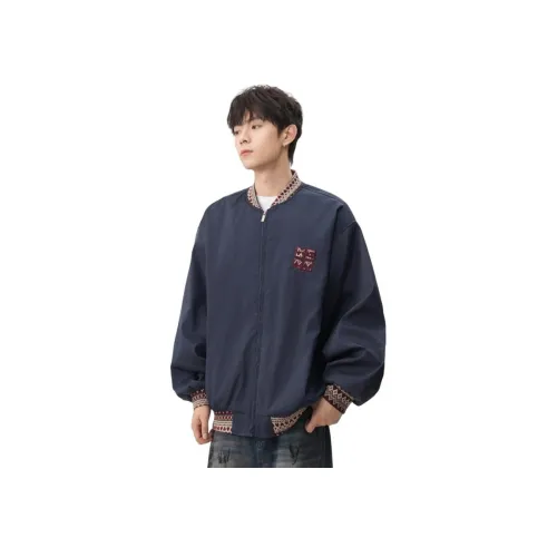 Lan Miao Темно-синий Синий Унисекс Пуховики