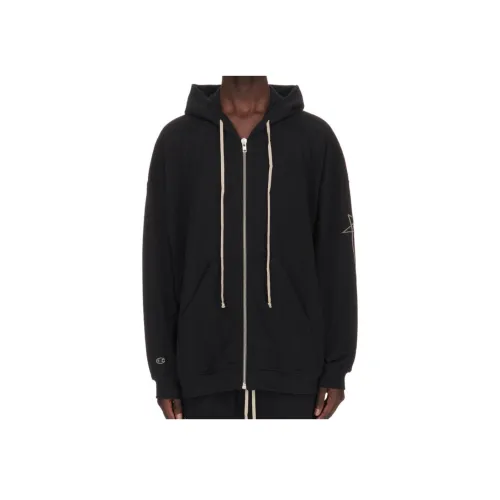 RICK OWENS совместный бренд Champion Co Branded Edition Черные мужские свитшоты