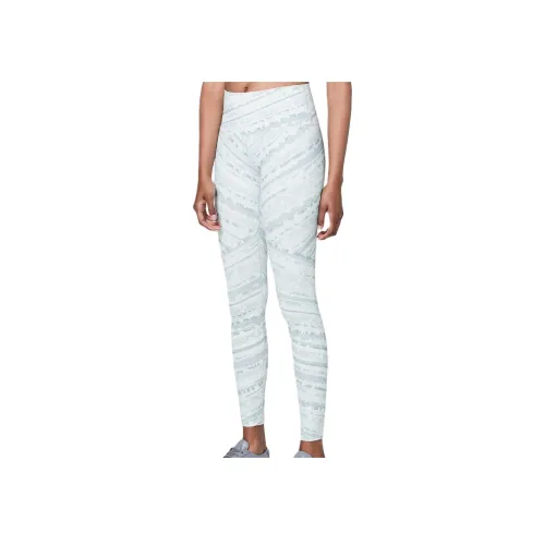 lululemon Wunder Under Спортивные брюки Женские Белые С принтом