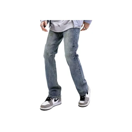 HIPHOPPUNKS Синий Мужской Джинсы