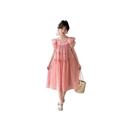 KAERFEITE Розовые Платья для школьниц
