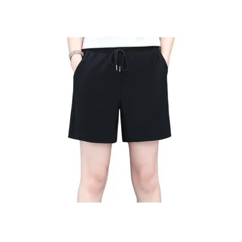 EMINU Черные Повседневные Шорты для Женщин