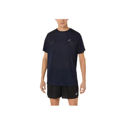 ASICS Metarun Темно-синий Мужская футболка с коротким рукавом