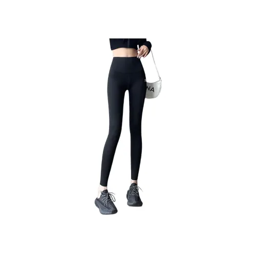 WEIXI Черные Женские Леггинсы