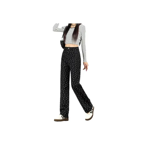 HTHK Черные Женские Джинсы