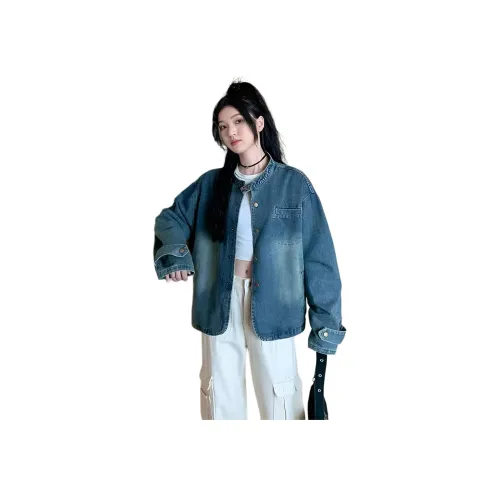 PISYPOX Синий Унисекс Джинсовые куртки