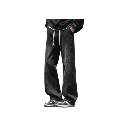 CHAOZHANGGUI Мужские черные джинсы