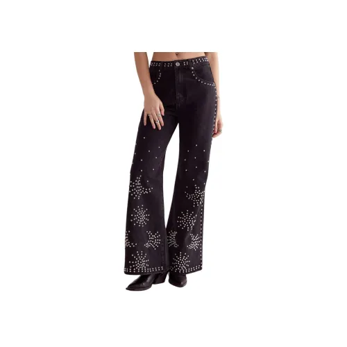 NASTY GAL Western Studded FLARE Джинсы Женские