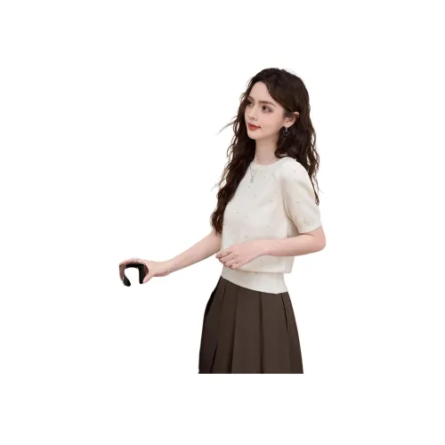 FAWENXIANGZI Рукав-буф рубашка женские