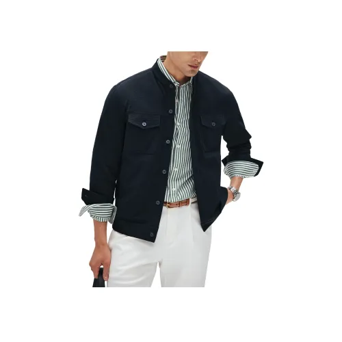 DANNINGZHEXUE Куртки и пальто Мужской Темно-синий Синий