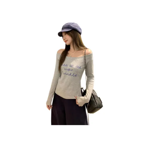 BVODE Серый Женские T-рубашки