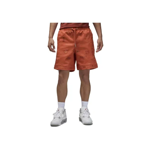 Nike Orange Men's Casual Shorts Nike Оранжевые Мужские Повседневные Шорты