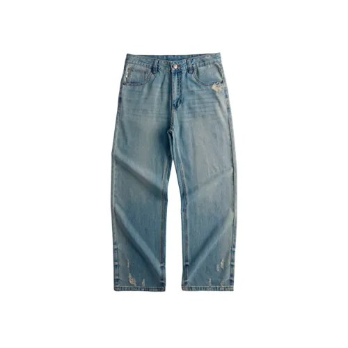 OGQG Light Blue Men's Jeans OGQG Светло-голубые мужские джинсы